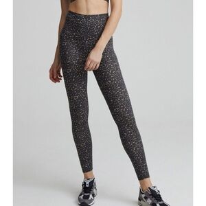 Varley Let's Move High Rise Legging 25 In Micro Leopard Size Medium